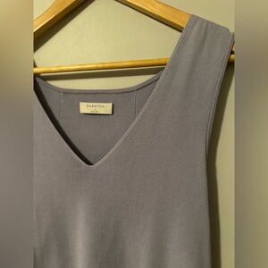 Babaton Purple/Grey V-Neck Sleeveless Top Wrap around so Flattering